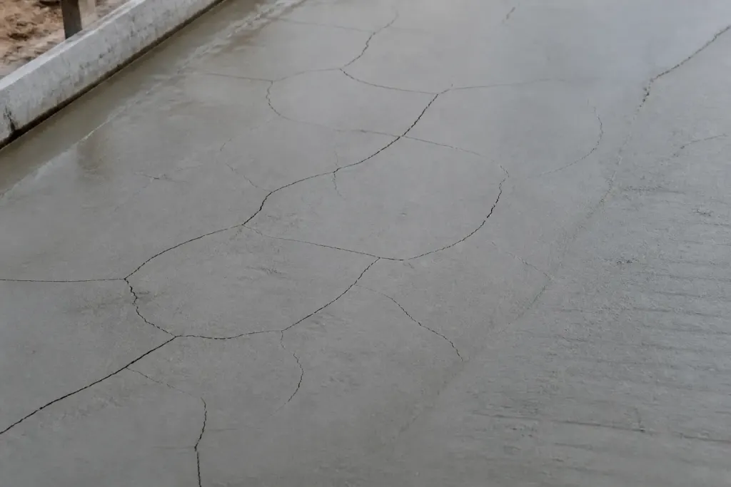 Beton liquide se fissure lors du sechage